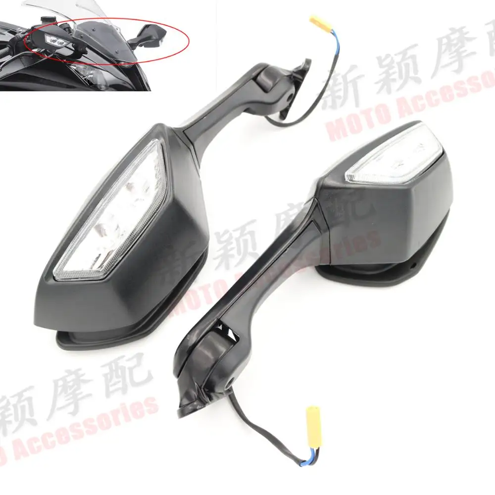 Motorcycle Rearview Mirrors LED Side mirror For Kawasaki Ninja ZX10R ZX-10R 2011 2012 2013 2014 2015
Motorcycle Rearview Mirrors LED Side mirror For Kawasaki Ninja ZX10R ZX-10R 2011 2012 2013 2014 2015