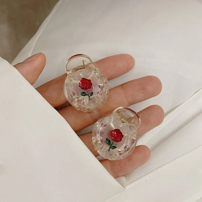 Sweet Mini Heart Rose Hair Clips for Women Girls Hair Claw Chic Barrettes Claw Crab Hairpins Styling Fashion Hair Accessories
Sweet Mini Heart Rose Hair Clips for Women Girls Hair Claw Chic Barrettes Claw Crab Hairpins Styling Fashion Hair Accessories