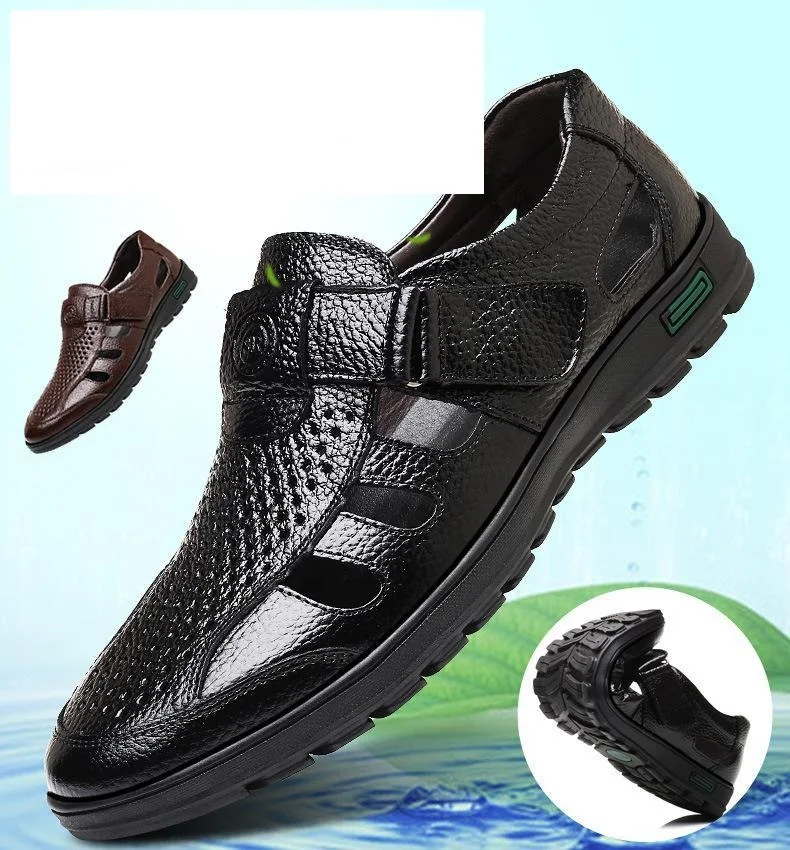 Men Sandals Genuine Leather Cowhide Male Summer Shoes Outdoor Beach Slippers Business Casual Sandals Roman Shoes 38-48
Men Sandals Genuine Leather Cowhide Male Summer Shoes Outdoor Beach Slippers Business Casual Sandals Roman Shoes 38-48