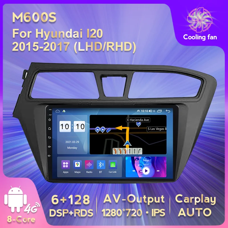 Автомобильная Мультимедийная система, 9 дюймов, IPS, Android 11, 6 + 128 ГГц, 2Din, для Hyundai I20 2015-2017, автомобильное радио, мультимедийный плеер с GPS-навигац...
Автомобильная Мультимедийная система, 9 дюймов, IPS, Android 11, 6 + 128 ГГц, 2Din, для Hyundai I20 2015-2017, автомобильное радио, мультимедийный плеер с GPS-навигац...