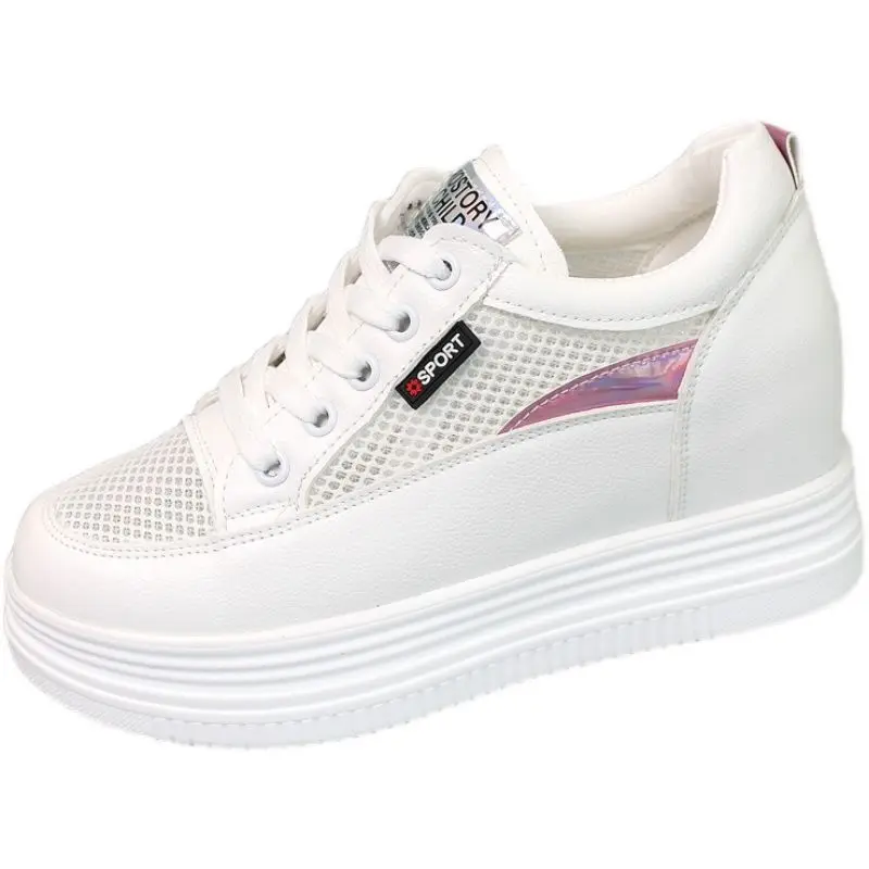 Thick-soled Shoes Lightweight Breathable Mesh Little White Shoes Women Summer Casual Sports Shoes All-match Tide Board Shoes 
Thick-soled Shoes Lightweight Breathable Mesh Little White Shoes Women Summer Casual Sports Shoes All-match Tide Board Shoes