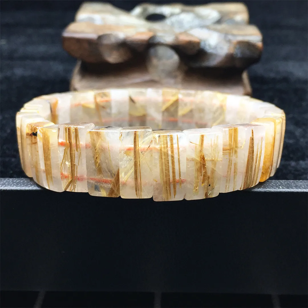 Natural Gold Rutilated Quartz Bracelet Bangle Jewelry For Women Men 14x6mm Beads Healing Wealth Stone Titanium Gemstone Stretch
Natural Gold Rutilated Quartz Bracelet Bangle Jewelry For Women Men 14x6mm Beads Healing Wealth Stone Titanium Gemstone Stretch