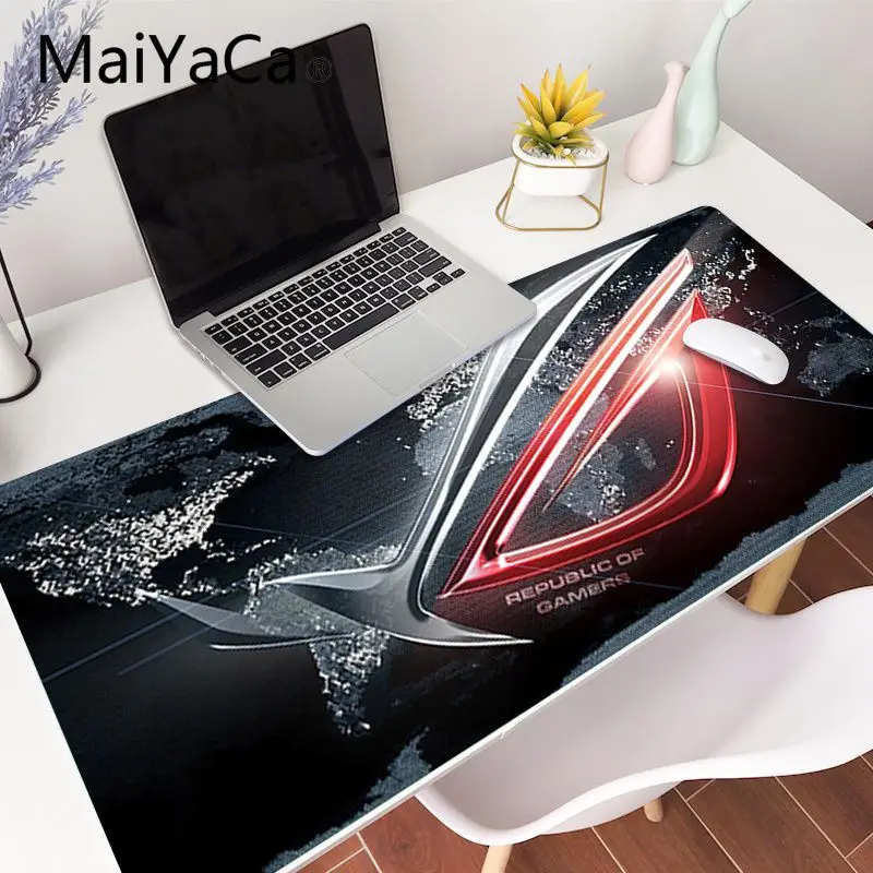 Большой коврик для мыши ASUS Нескользящий Резиновый игровой в стиле Республики