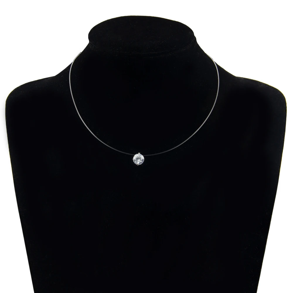 Poputton Female Transparent Fishing Line Necklace Silver Color Invisible Chain Women Rhinestone Choker Necklace Collier Femme
Poputton Female Transparent Fishing Line Necklace Silver Color Invisible Chain Women Rhinestone Choker Necklace Collier Femme