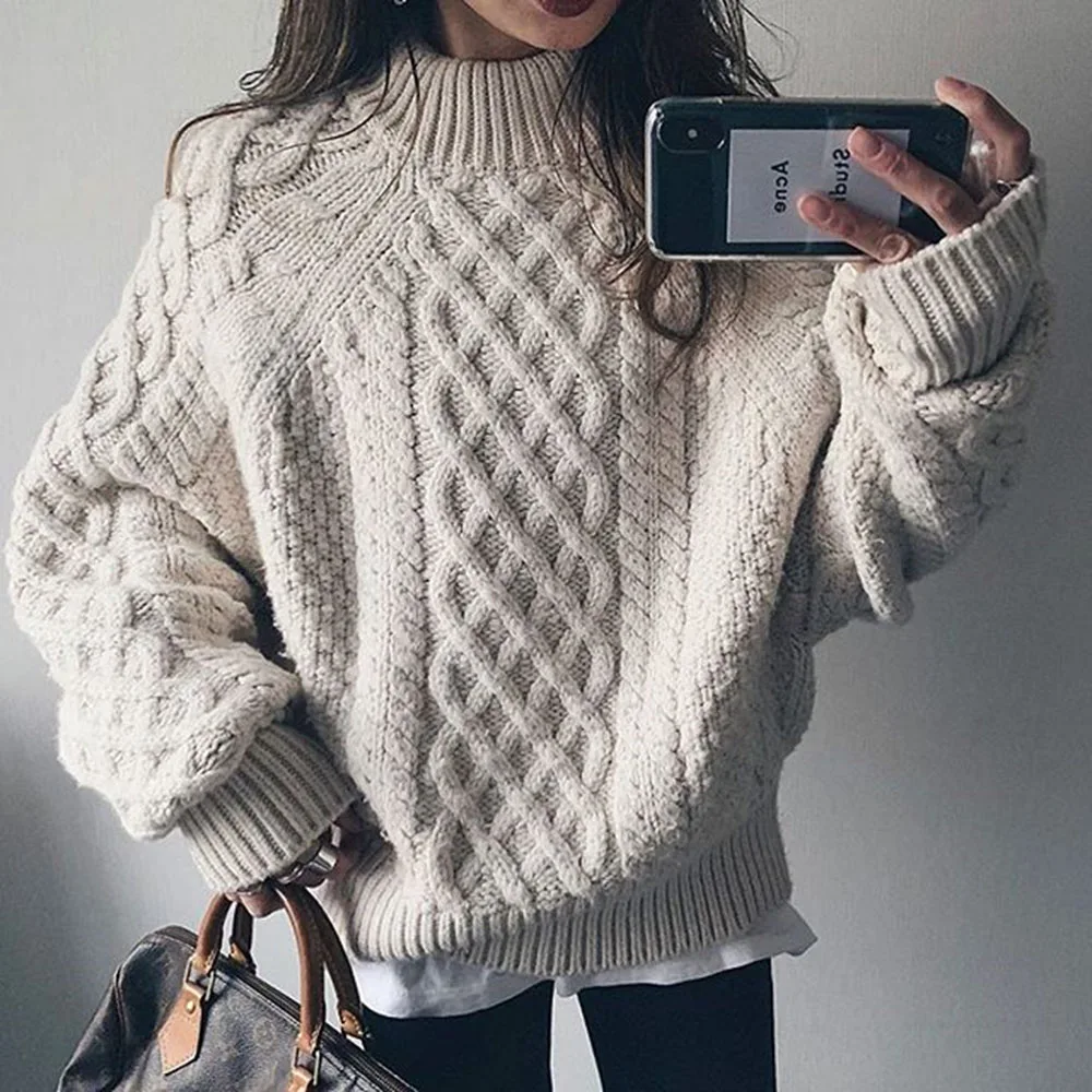 Sweater Women Vintage Knit Sweater Warm Thicken Autumn Winter Twist Female Pullover Jumpers Casual Fashion Korean Japanese Tops
Sweater Women Vintage Knit Sweater Warm Thicken Autumn Winter Twist Female Pullover Jumpers Casual Fashion Korean Japanese Tops