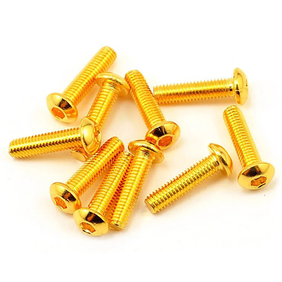 Half Round Head Plating Titanium Gold Hex Screw Grade 12.9 M2 M2.5 M3 M4 M5 ISO7380 Hex Socket Screw Length 5-30mm
Half Round Head Plating Titanium Gold Hex Screw Grade 12.9 M2 M2.5 M3 M4 M5 ISO7380 Hex Socket Screw Length 5-30mm