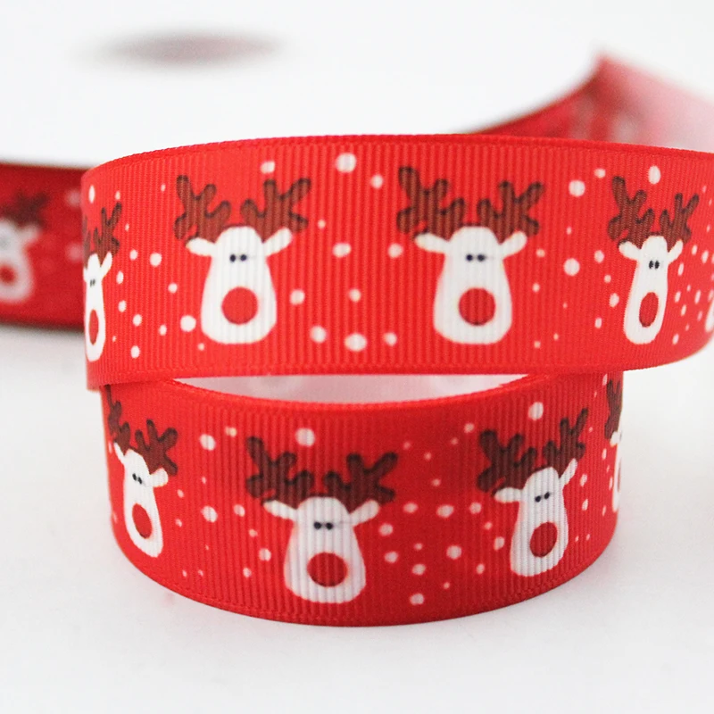 Cartoon Christmas printed grosgrain ribbon 9-75mm DIY handmade materials christmas wedding gift wrap tape ribbons 
Cartoon Christmas printed grosgrain ribbon 9-75mm DIY handmade materials christmas wedding gift wrap tape ribbons