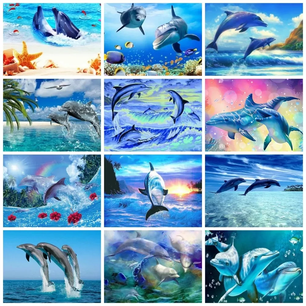Full Square Drill 5D Diy Diamond Painting Dolphin Embroidery Rhinestone 3D Mosaic Animal Sea Cross Stitch Diamond Art Home Decor
Full Square Drill 5D Diy Diamond Painting Dolphin Embroidery Rhinestone 3D Mosaic Animal Sea Cross Stitch Diamond Art Home Decor