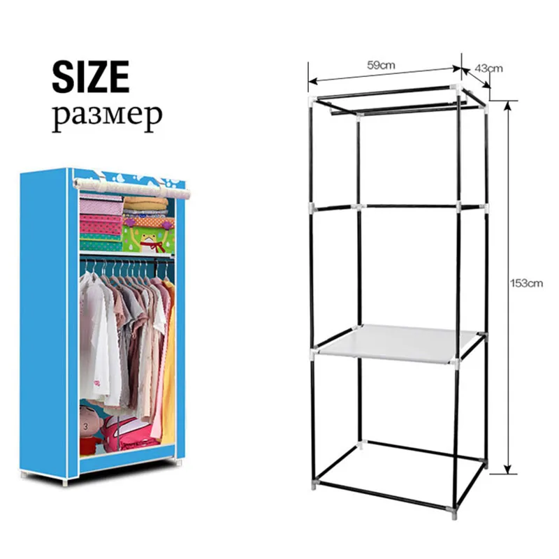 Simple Small Wardrobe Folding Clothes Storage Cabinet Student Dormitory Economic Closet Non-woven Cloth Closet
Simple Small Wardrobe Folding Clothes Storage Cabinet Student Dormitory Economic Closet Non-woven Cloth Closet