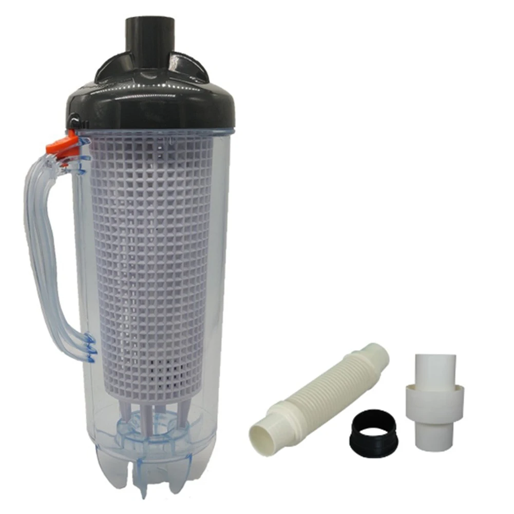 Swimming Pool Cleaner Leaf Catcher Leaf Suction Tank Pool Skimmer Filter Storage Clean Leaves With Filter Basket 24cm Hose
Swimming Pool Cleaner Leaf Catcher Leaf Suction Tank Pool Skimmer Filter Storage Clean Leaves With Filter Basket 24cm Hose