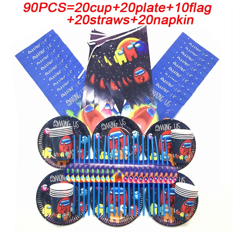 Among Us Girl Boys Birthday Party Supplies Paper Cup Plate Straws Tableware Baby Shower Napkin Hot Game Among Us Party Decor Set
Among Us Girl Boys Birthday Party Supplies Paper Cup Plate Straws Tableware Baby Shower Napkin Hot Game Among Us Party Decor Set