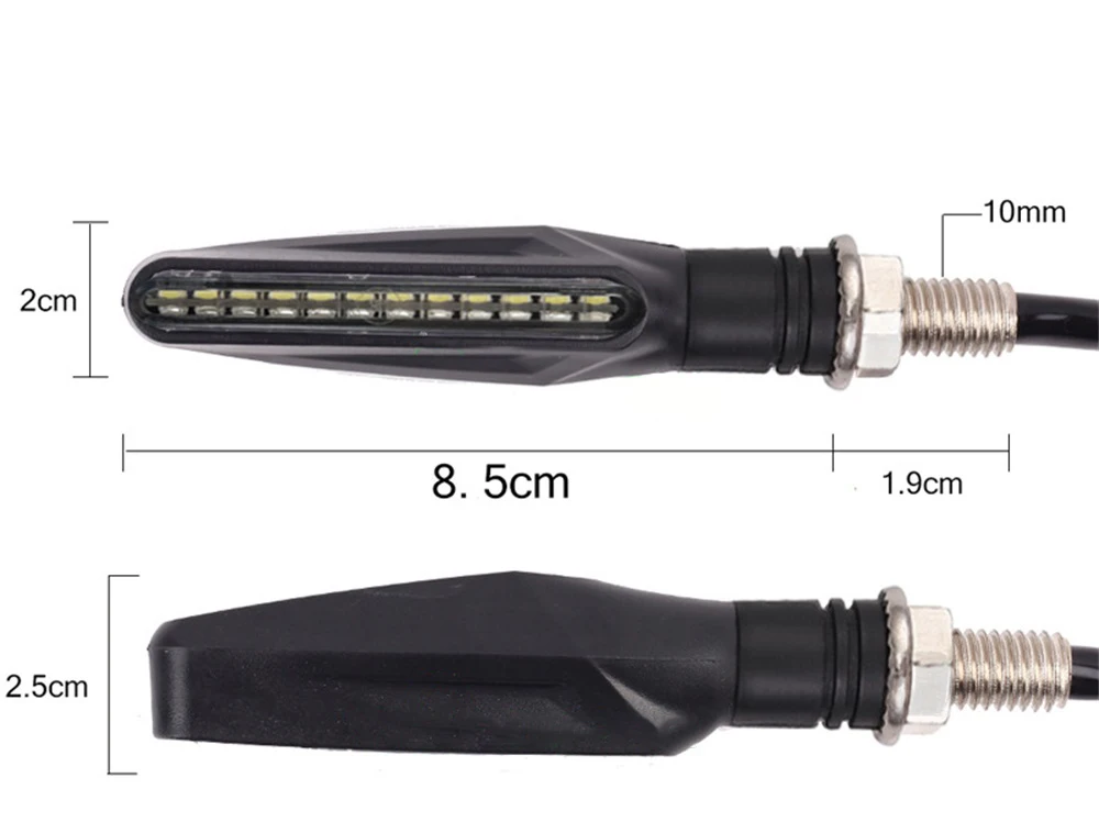 Motorcycle 24LEDs High Bright Turn Signal Indicator Light Front Rear White Day Running Light Flowing Red Brake Lamps
Motorcycle 24LEDs High Bright Turn Signal Indicator Light Front Rear White Day Running Light Flowing Red Brake Lamps