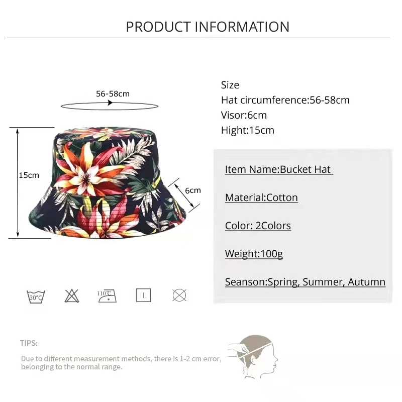 Women Reversible Panama Bucket Hats New Fashion Cotton Flowers Summer Beach Sun Hats Bob Chapeau Femme Men Outdoor Fisherman Hat 
Women Reversible Panama Bucket Hats New Fashion Cotton Flowers Summer Beach Sun Hats Bob Chapeau Femme Men Outdoor Fisherman Hat
