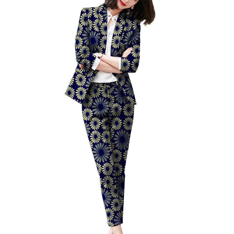 Elegant Women Pant Suits African Clothing Customized Female Formal Wear Ankara Fashion Blazers Patch Trousers
Elegant Women Pant Suits African Clothing Customized Female Formal Wear Ankara Fashion Blazers Patch Trousers