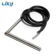 LJXH Cable Three Wire Right Angled L Shape Electric Air Rod Cartridge Heater Single Head Heating Tube 110V/230V 500W