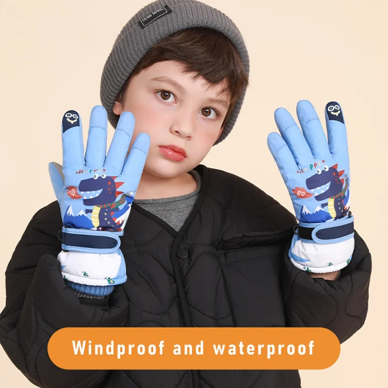 Children Winter Warm Windproof Sports Ski Gloves Thick Coral Fleece Full Finger Gloves Kids Waterproof Thermal Snow Mittens
Children Winter Warm Windproof Sports Ski Gloves Thick Coral Fleece Full Finger Gloves Kids Waterproof Thermal Snow Mittens