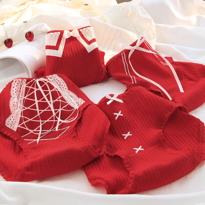 Sexy Underwear Women Thong Panties Underpants Seamless Lingerie Female Red Cotton Briefs Cute Lace Panty Tangas Mujer 4 Styles
Sexy Underwear Women Thong Panties Underpants Seamless Lingerie Female Red Cotton Briefs Cute Lace Panty Tangas Mujer 4 Styles