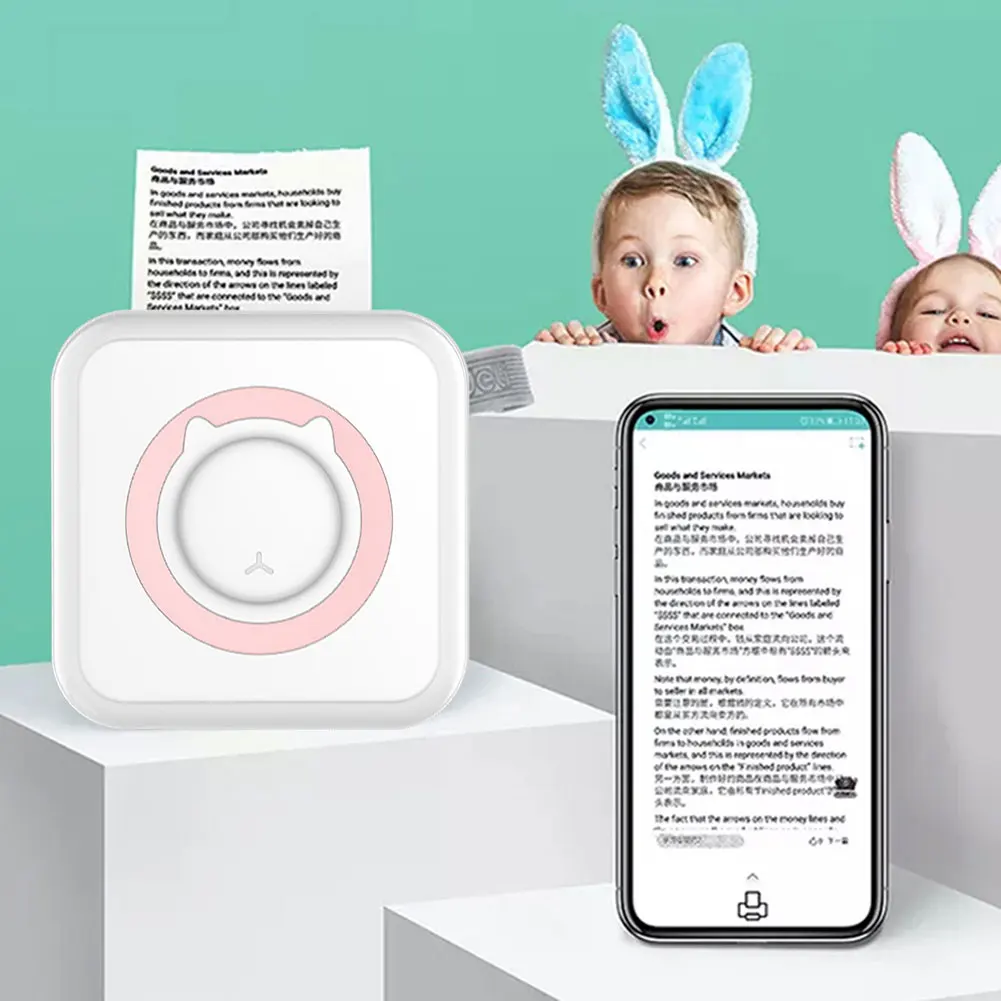 C6 Mini Thermal Printer Paper Photo Pocket Thermal Printer Printing Inkless Wireless Bluetooth-Compatible Printers For Kids Gift
C6 Mini Thermal Printer Paper Photo Pocket Thermal Printer Printing Inkless Wireless Bluetooth-Compatible Printers For Kids Gift