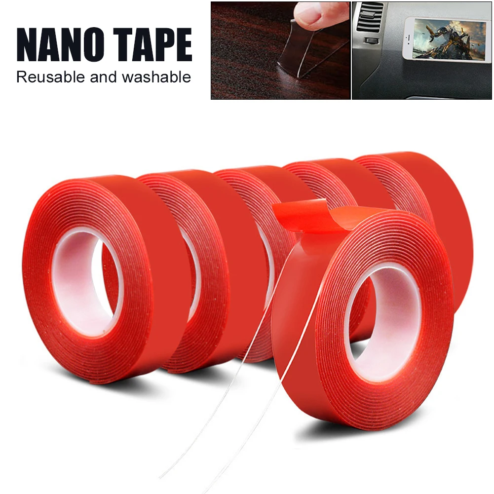 9.8ft/16.4ft Double-Side Tape Film Clear Tape High Temperature Resistant Waterproof Auto Tape High Strength 1mm Thick Nano
9.8ft/16.4ft Double-Side Tape Film Clear Tape High Temperature Resistant Waterproof Auto Tape High Strength 1mm Thick Nano