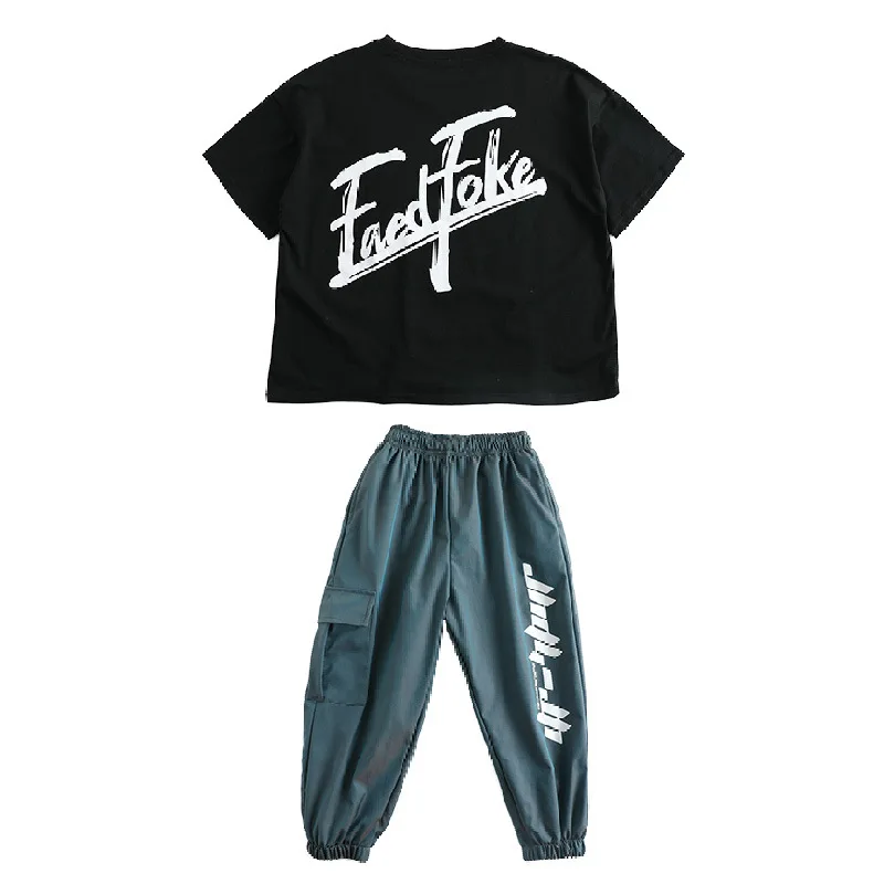 Kid Hip Hop Clothing Graphic Tee Oversized T Shirt Top Streetwear Tactical Cargo Pants for Girl Boys Jazz Dance Costume Clothes
Kid Hip Hop Clothing Graphic Tee Oversized T Shirt Top Streetwear Tactical Cargo Pants for Girl Boys Jazz Dance Costume Clothes