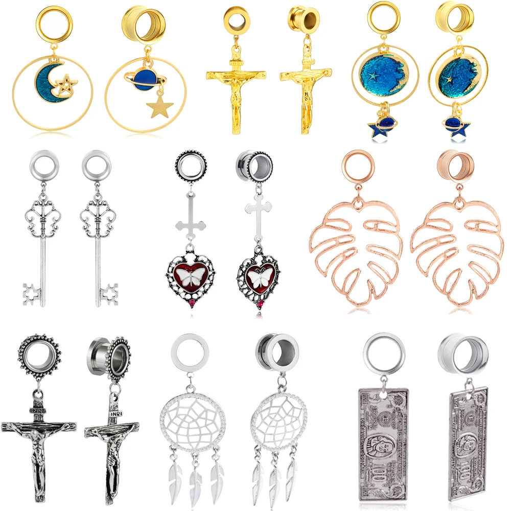 Casvort 2Pcs 2021 New Fashion Planet Pendant Stainless Steel Ear Piercing Plugs Body Piercing Jewelry Ear Gauges Tunnels Expande 
Casvort 2Pcs 2021 New Fashion Planet Pendant Stainless Steel Ear Piercing Plugs Body Piercing Jewelry Ear Gauges Tunnels Expande