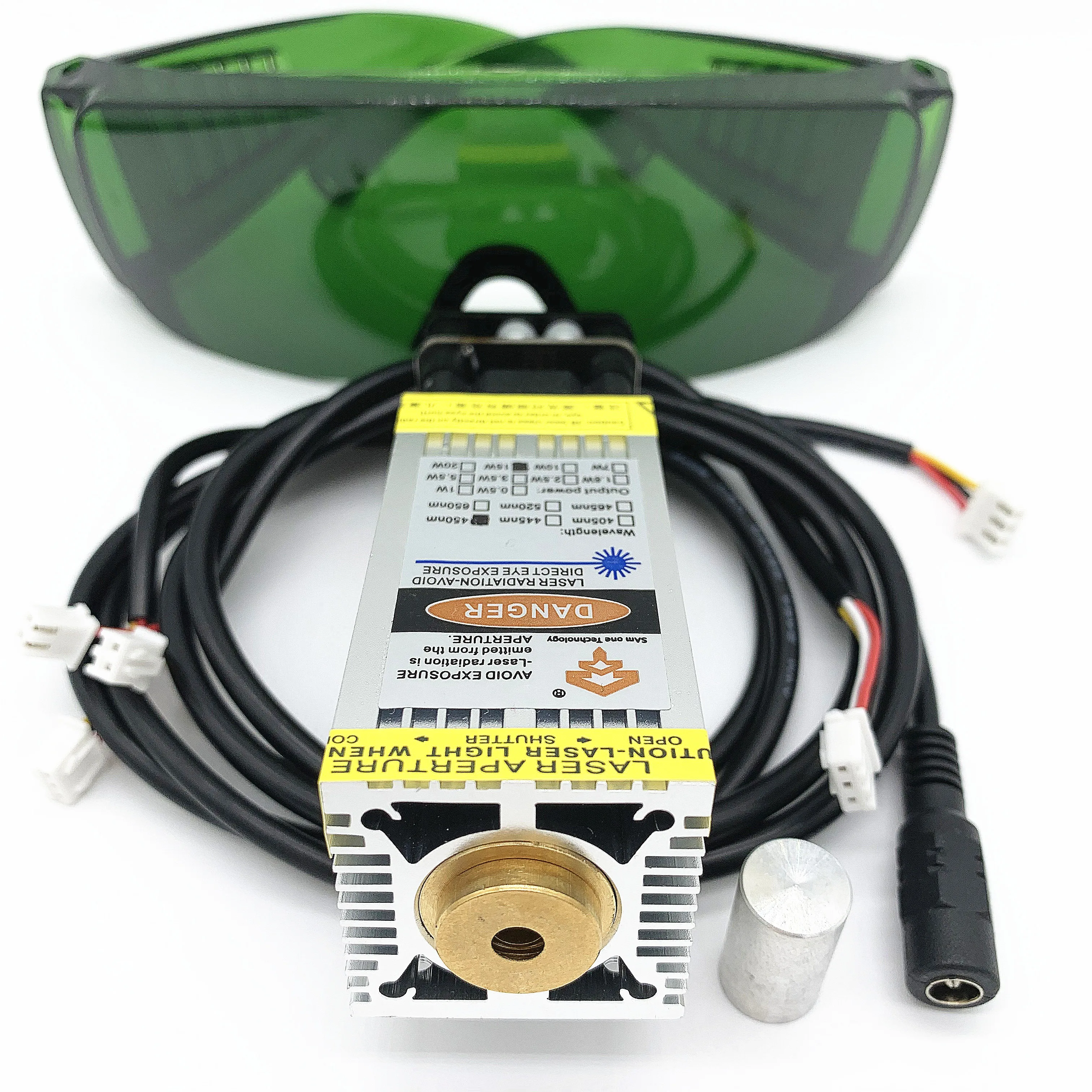 15W blue laser module, laser head, actual wattage, actual power, stainless steel and oxidized metal can be engraved with PWM TTL
15W blue laser module, laser head, actual wattage, actual power, stainless steel and oxidized metal can be engraved with PWM TTL