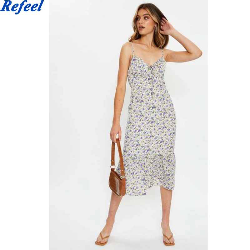 Vintage Sleeveless Girl Dresses Holiday Spaghetti Strap Center Bow Women Summer Dress Ruffles Floral Print Vestidos
Vintage Sleeveless Girl Dresses Holiday Spaghetti Strap Center Bow Women Summer Dress Ruffles Floral Print Vestidos
