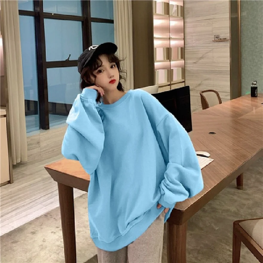 Basic Hoodies for Women Streetwear Female Spring Autumn Solid Colour Hoodie Casual Crewneck Sweatshirt Hip Hop Tops Sudaderas
Basic Hoodies for Women Streetwear Female Spring Autumn Solid Colour Hoodie Casual Crewneck Sweatshirt Hip Hop Tops Sudaderas