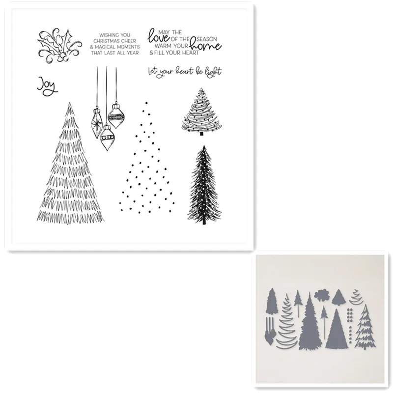 TREES Die Cutting and Cutting Dies for Cards Clear Stamps and Dies Scrapbooking New Arrival 2021 Christmas Metal Dies Cutters
TREES Die Cutting and Cutting Dies for Cards Clear Stamps and Dies Scrapbooking New Arrival 2021 Christmas Metal Dies Cutters