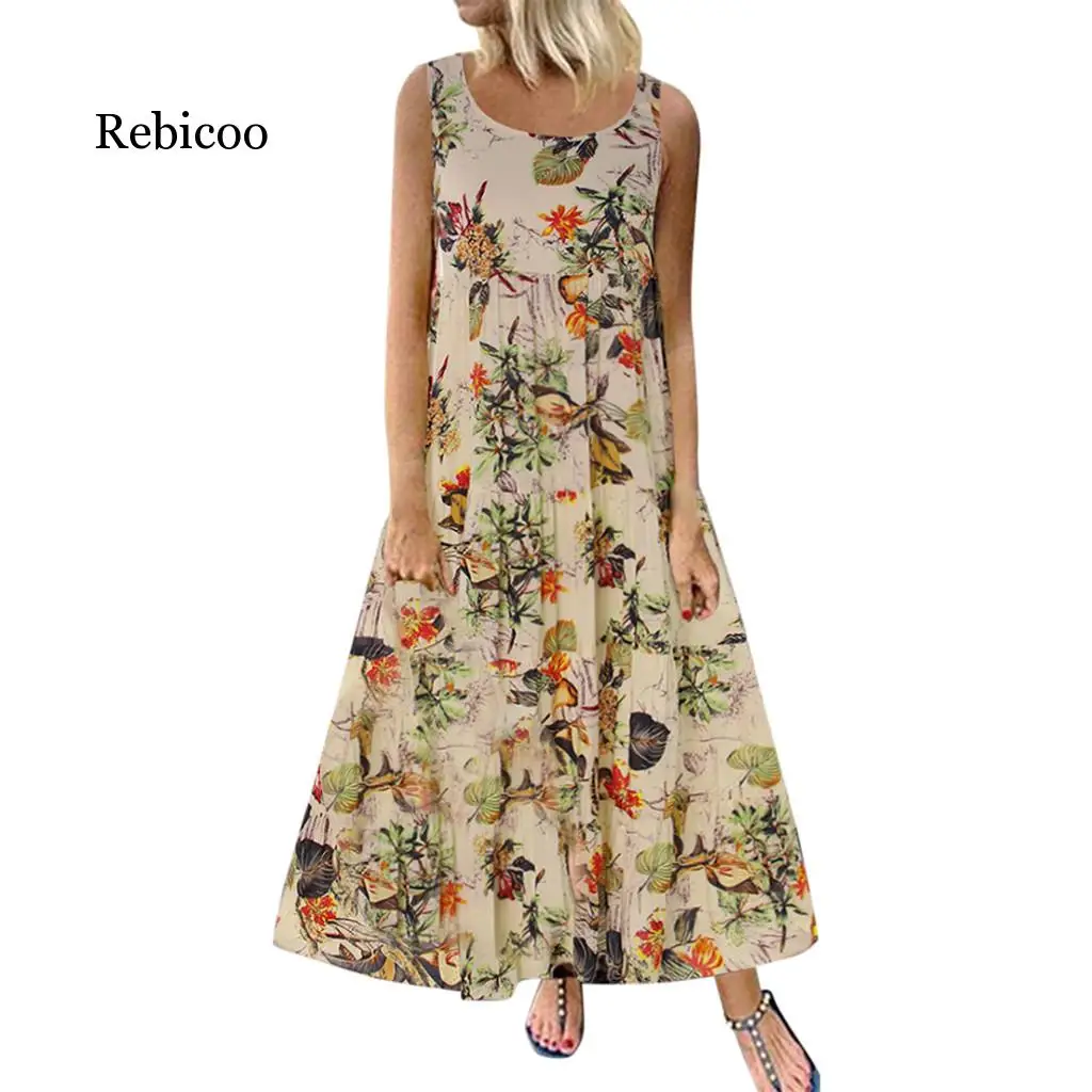 Одежда размера плюс женское летнее платье с цветочным принтом в стиле бохо для девушек без рукавов из хлопка без рукавов для пляжной вечери...
Одежда размера плюс женское летнее платье с цветочным принтом в стиле бохо для девушек без рукавов из хлопка без рукавов для пляжной вечери...