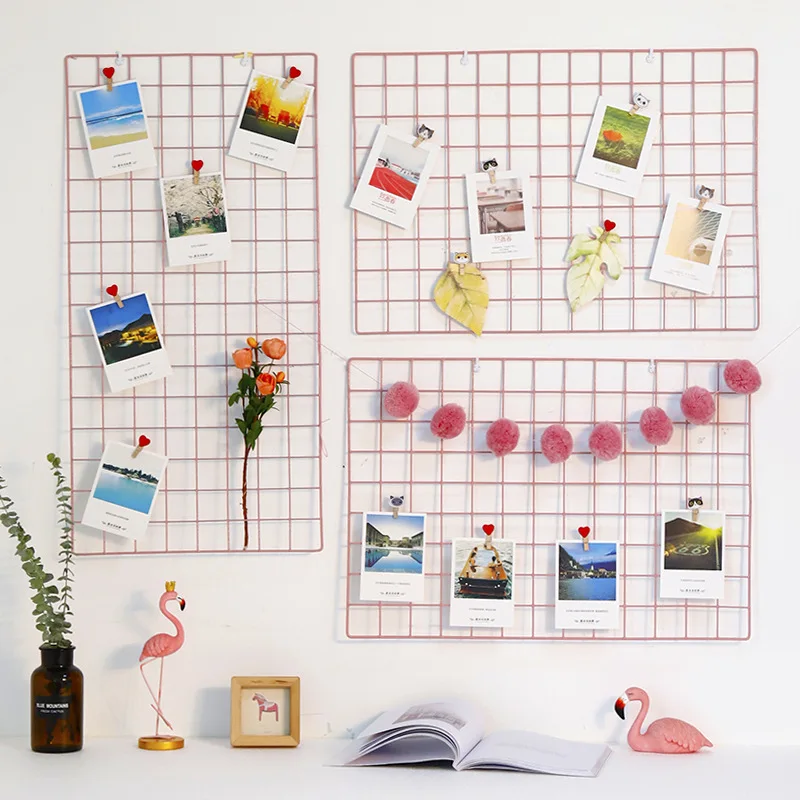 Grid Photo Wall Metal Wire Board Mesh Panel Hanging Art Display Decor Iron Rack Frames Pictures Hanger Wall Storage Organizer
Grid Photo Wall Metal Wire Board Mesh Panel Hanging Art Display Decor Iron Rack Frames Pictures Hanger Wall Storage Organizer