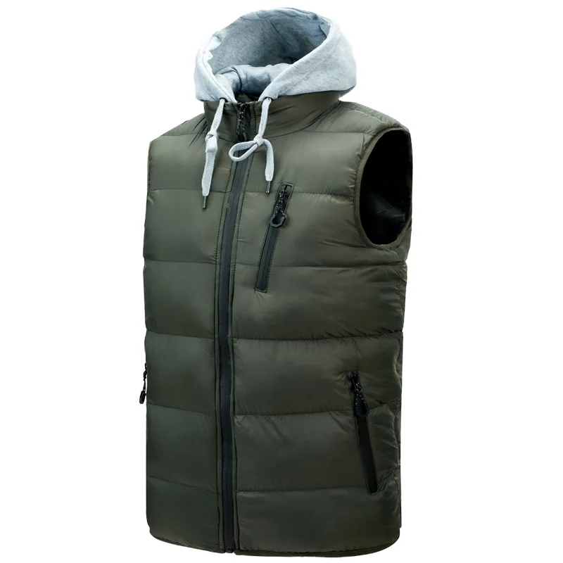 KANNISAK Mens Jacket Vests Army Green Turtleneck Male Winter Windbreaker Warm Sleeveless Coats Hooded Zipper Men Vests Outerwear
KANNISAK Mens Jacket Vests Army Green Turtleneck Male Winter Windbreaker Warm Sleeveless Coats Hooded Zipper Men Vests Outerwear