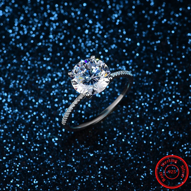 2021 Classic Luxury Real Solid 925 Sterling Silver Ring Hearts Arrows Zircon Wedding Jewelry Rings Engagement For Women
2021 Classic Luxury Real Solid 925 Sterling Silver Ring Hearts Arrows Zircon Wedding Jewelry Rings Engagement For Women