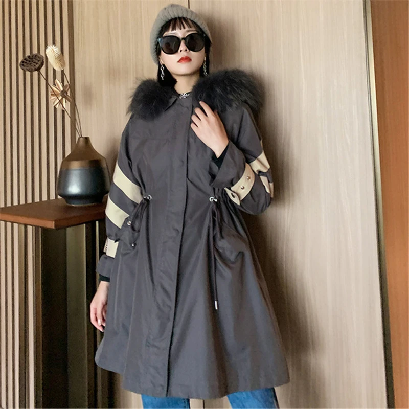 Fox Fur Collar Bright Face Parkas Female Winter New High Quality Hooded Long Detachable Rex Rabbit Fur Adjustable Waist Fur Coat
Fox Fur Collar Bright Face Parkas Female Winter New High Quality Hooded Long Detachable Rex Rabbit Fur Adjustable Waist Fur Coat