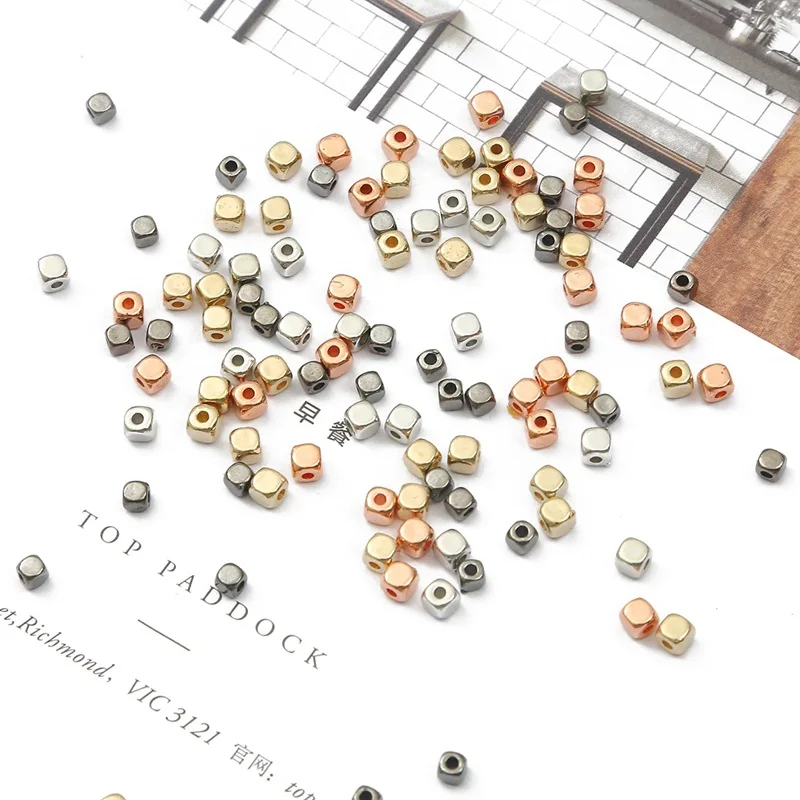 200/300pcs 3/4mm Plastic Plated CCB Square Beads Loose Spacer Beads for Jewelry Making DIY Bracelet Necklace Findings Supplies
200/300pcs 3/4mm Plastic Plated CCB Square Beads Loose Spacer Beads for Jewelry Making DIY Bracelet Necklace Findings Supplies