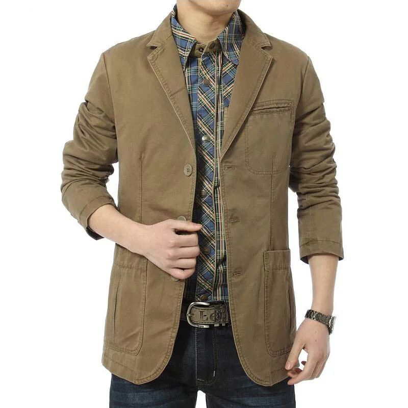 Brand New 2020 Plus Size M-4XL Casual Blazer Men High Quality Cotton Denim Mens Slim Fit Suit Jacket Male Masculin Blazers Homme
Brand New 2020 Plus Size M-4XL Casual Blazer Men High Quality Cotton Denim Mens Slim Fit Suit Jacket Male Masculin Blazers Homme