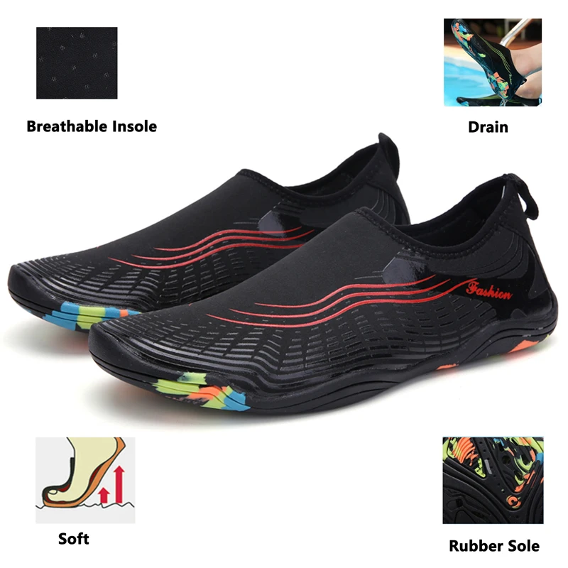 Summer Aqua Sneakers Men Quick Dry Diving Water Shoes Non-slip Comfortable Lightweight Wear-resistant Soft Hiking Trekking Shoes
Summer Aqua Sneakers Men Quick Dry Diving Water Shoes Non-slip Comfortable Lightweight Wear-resistant Soft Hiking Trekking Shoes
