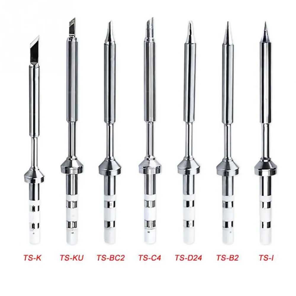 TS100 Electric Soldering Iron Tips Lead Replacement Various Models Tip TS-K KU I D24 BC2 C4 BC3 ILS JL02 B Soldering Iron Kit
TS100 Electric Soldering Iron Tips Lead Replacement Various Models Tip TS-K KU I D24 BC2 C4 BC3 ILS JL02 B Soldering Iron Kit