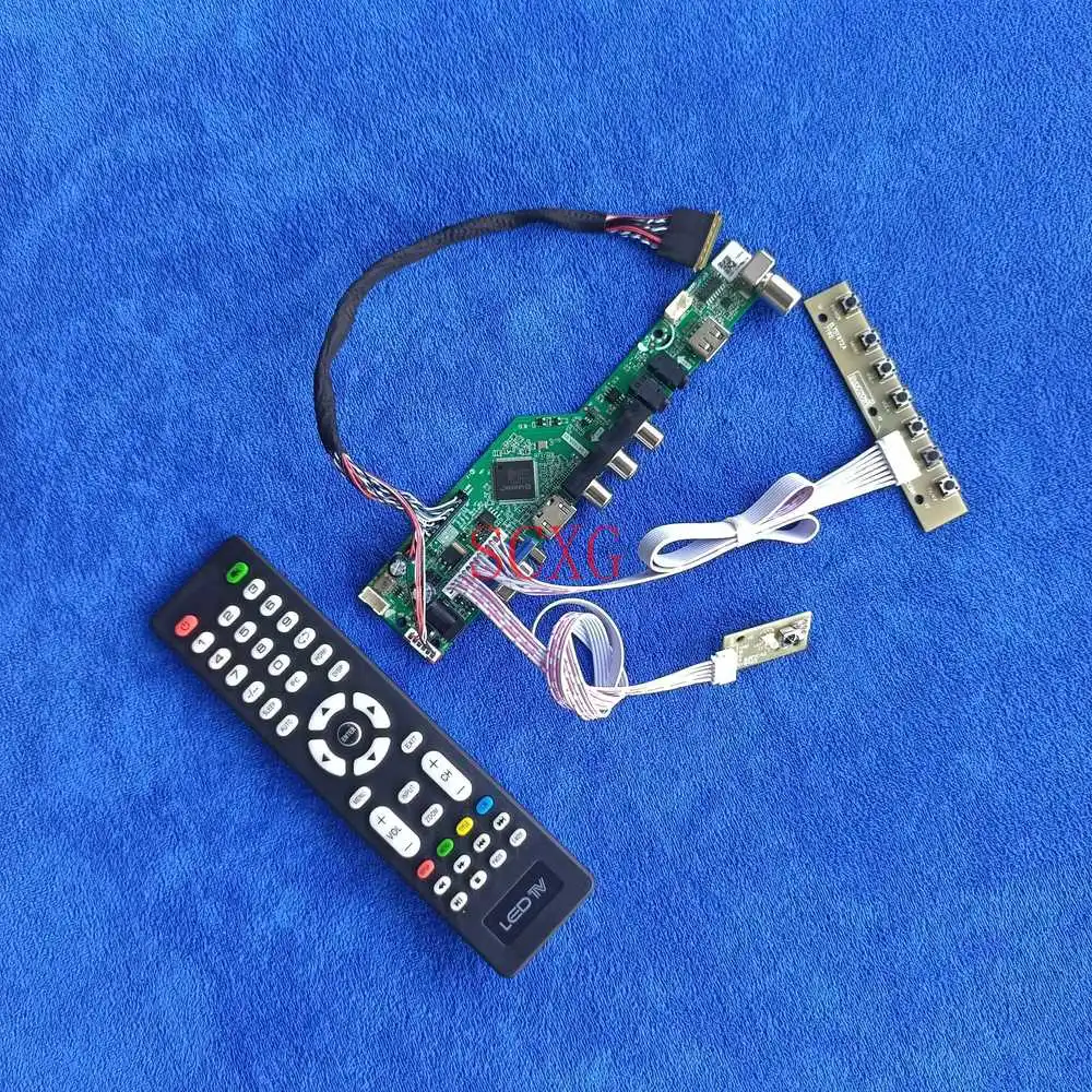 HDMI-compatible VGA USB AV LVDS 40 Pin Kit 1920*1080 For B156HW01/B156HW02 Analog signal LED/LCD Matrix controller drive board
HDMI-compatible VGA USB AV LVDS 40 Pin Kit 1920*1080 For B156HW01/B156HW02 Analog signal LED/LCD Matrix controller drive board