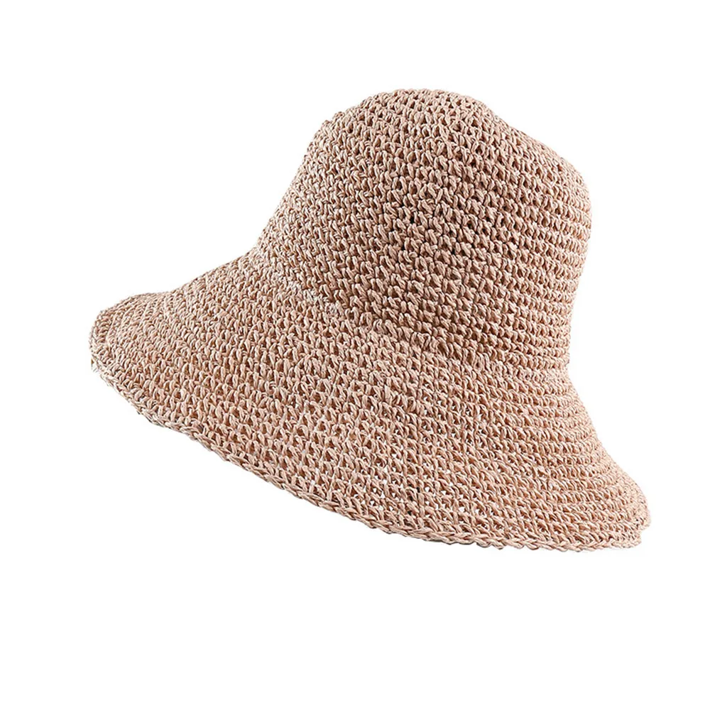 Summer Autumn Hats Women Retro Flat Drooping Hat Brim Hand-made Straw Hat Ladies Outdoor Sun Protection Beach Straw Hat
Summer Autumn Hats Women Retro Flat Drooping Hat Brim Hand-made Straw Hat Ladies Outdoor Sun Protection Beach Straw Hat