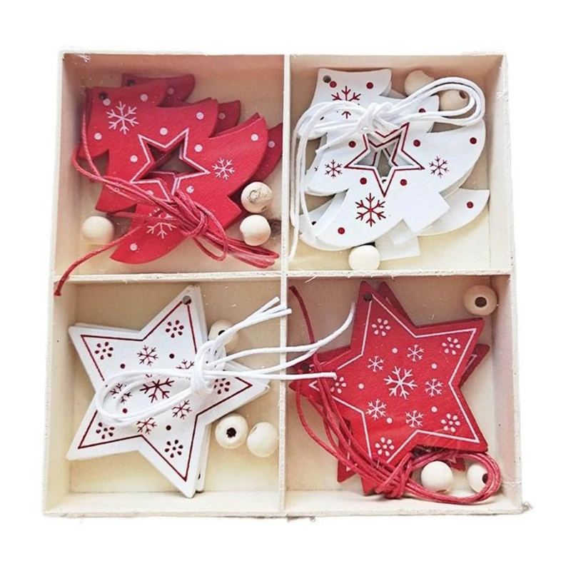 Christmas Wooden Pendants Set of 20 XmasTree Hanging Ornament for Home Christmas Party DIY Wood Chips Crafts
Christmas Wooden Pendants Set of 20 XmasTree Hanging Ornament for Home Christmas Party DIY Wood Chips Crafts