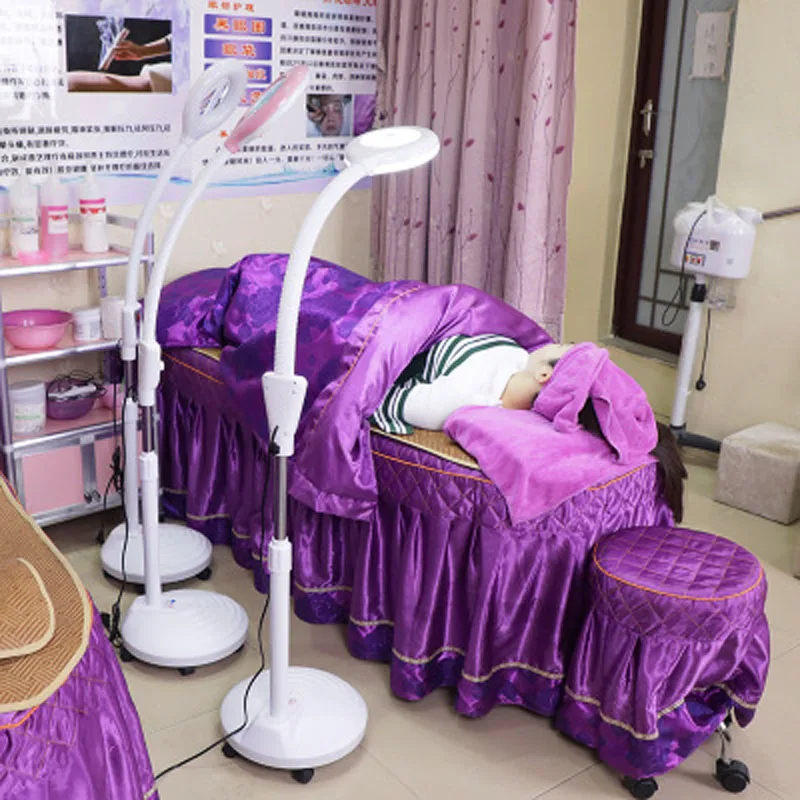 Beauty Salon Makeup Lamp LED Cold Magnifying Glass Tattoo Manicure EYE Shadowless Floor | Освещение