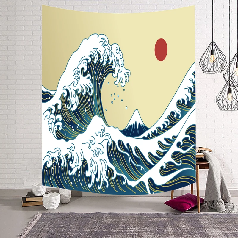 Japanese Kanagawa Waves Wall Hanging Tapestry Pattern Square Yoga Mat Bedroom Throw Cover
Japanese Kanagawa Waves Wall Hanging Tapestry Pattern Square Yoga Mat Bedroom Throw Cover