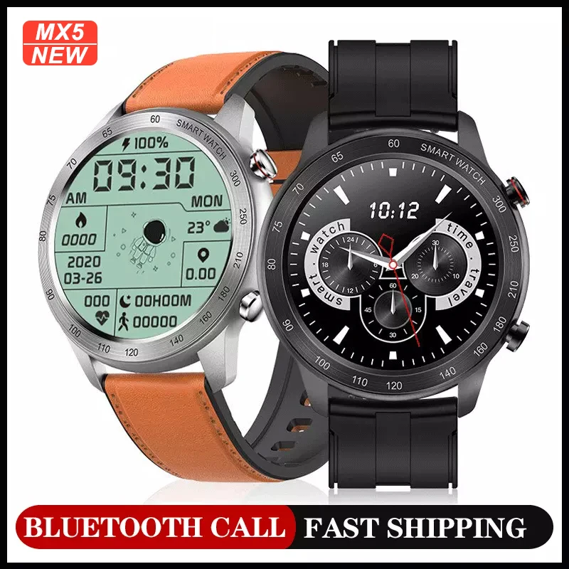 NEW MX5 Bluetooth Call Smart Watch Men Women Music Playback Long Battery IP68 Waterproof Smartwatch For Xiaomi Huawei PK DT95
NEW MX5 Bluetooth Call Smart Watch Men Women Music Playback Long Battery IP68 Waterproof Smartwatch For Xiaomi Huawei PK DT95