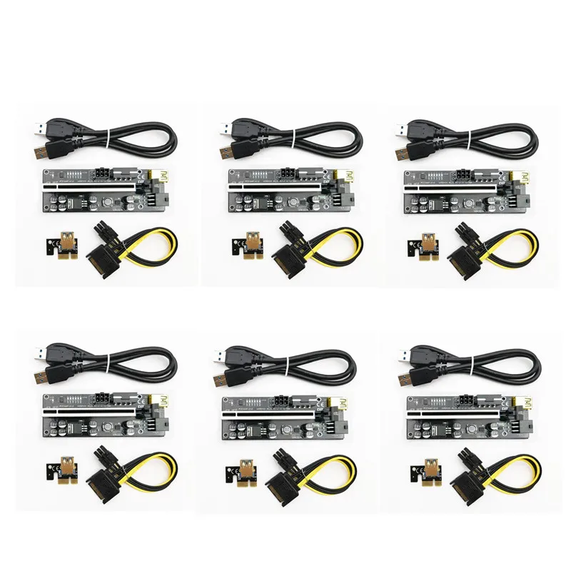 6PCS 010s PlusPCI-E Express 1x To 16x Riser 009S Card Adapter PCIE 1 To 4 Slot PCIe Port Multiplier Card For BTC Bitcoin
6PCS 010s PlusPCI-E Express 1x To 16x Riser 009S Card Adapter PCIE 1 To 4 Slot PCIe Port Multiplier Card For BTC Bitcoin