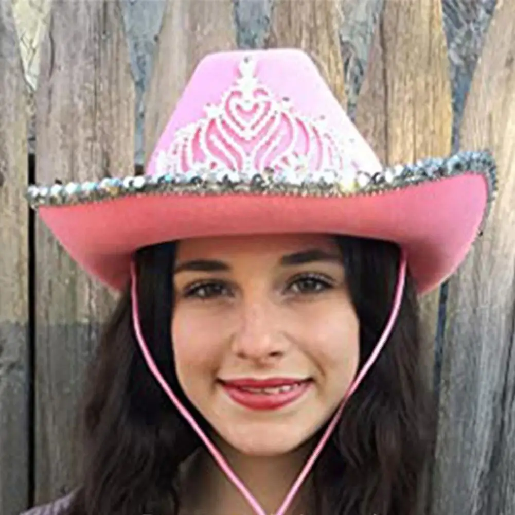 Western Cowboy Caps Pink Cowgirl Hat for Women Girl Tiara Cowgirl Hat Holiday Costume Party Hat Feather Big Crown Hat Acces J5Y8 
Western Cowboy Caps Pink Cowgirl Hat for Women Girl Tiara Cowgirl Hat Holiday Costume Party Hat Feather Big Crown Hat Acces J5Y8