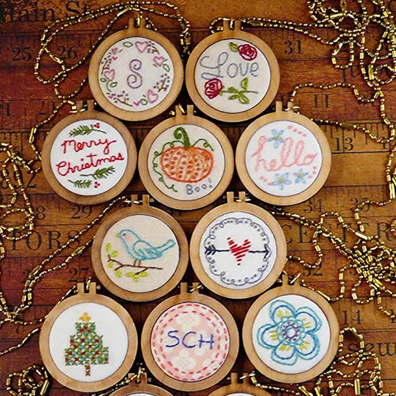 Mini Embroidery Hoop Wooden Embroidery Frame Small Hand Stitching Hoop Cross Framing Hoop Wood Earring DIY Gift 
Mini Embroidery Hoop Wooden Embroidery Frame Small Hand Stitching Hoop Cross Framing Hoop Wood Earring DIY Gift
