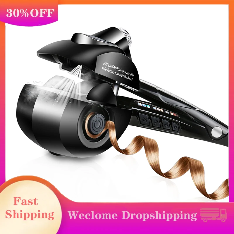 Automatic Hair Curler Magic Curling Iron Women Wave Hair Styling Tools Ceramic Spray Spiral Rotating Hair Waver Hair curlers
Automatic Hair Curler Magic Curling Iron Women Wave Hair Styling Tools Ceramic Spray Spiral Rotating Hair Waver Hair curlers