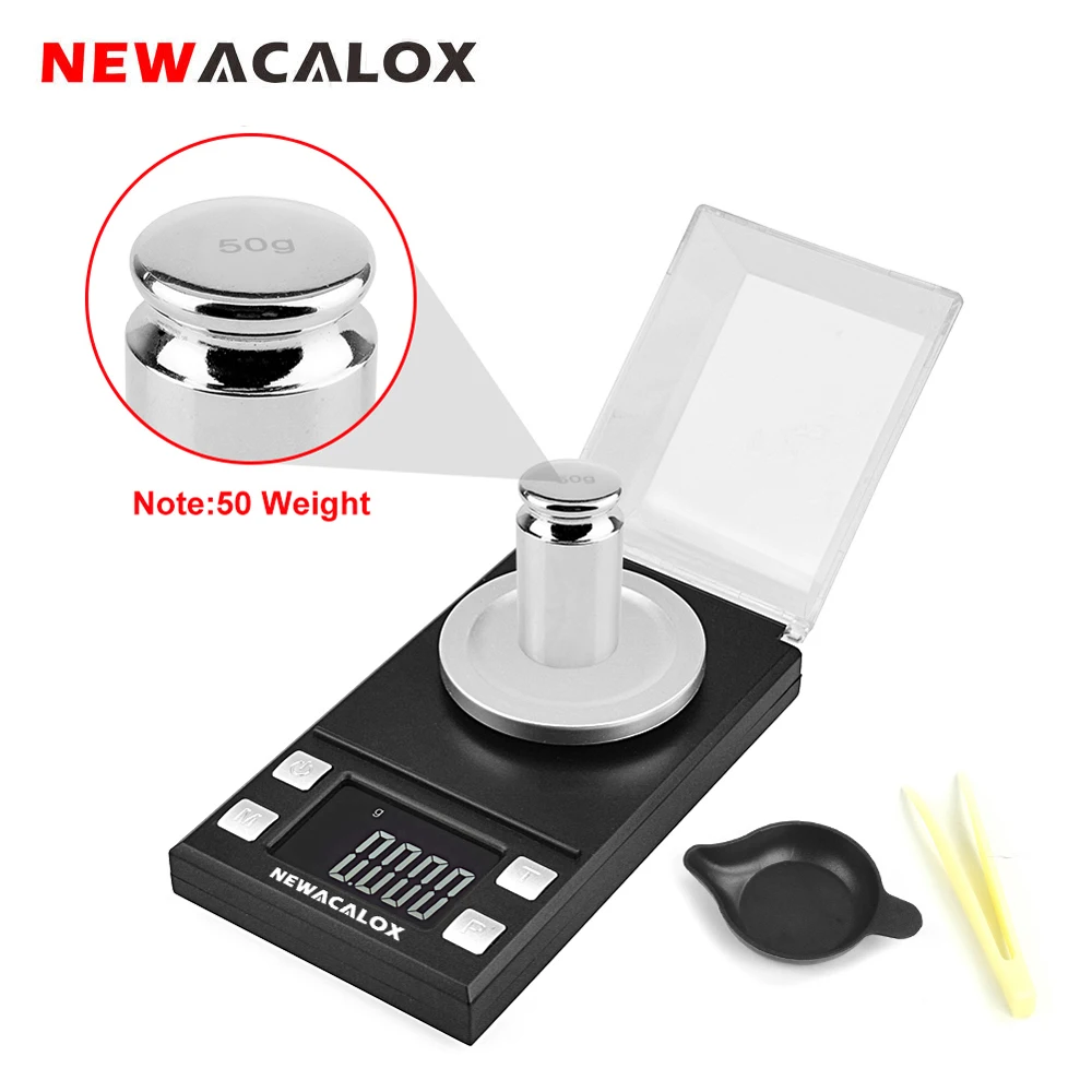 NEWACALOX 50 г/100 г * 0,001 г LCD Цифровые весы для ювелирных изделий лабораторные весы высокоточные весы лекарственные портативные мини электронные в...
NEWACALOX 50 г/100 г * 0,001 г LCD Цифровые весы для ювелирных изделий лабораторные весы высокоточные весы лекарственные портативные мини электронные в...