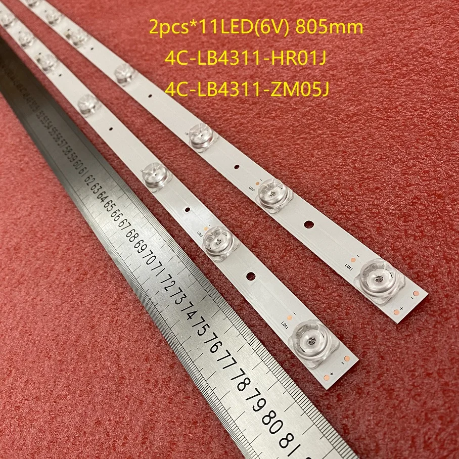 Светодиодная лента для подсветки (2) TCL L43S6500 43S6500FS 43S6500 43S423 43S421 43S325 Thomson 43UD6426